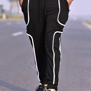 Black Side Stripe Detail Trouser