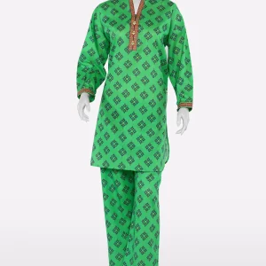 Parrot Green Printed Teens 2PC