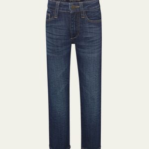 Boy's Brady Straight Leg Dark Rinse Jeans, Size 8-14